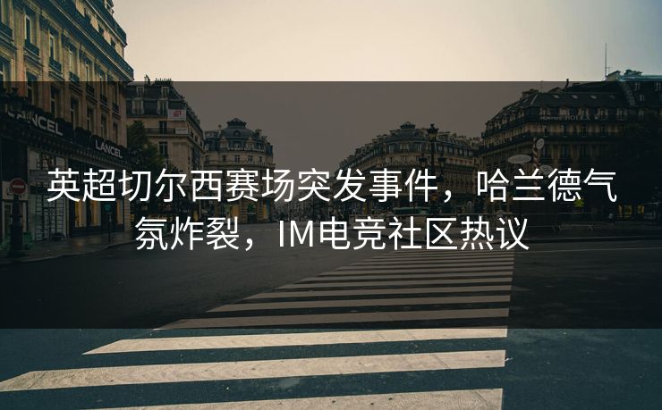 英超切尔西赛场突发事件，哈兰德气氛炸裂，IM电竞社区热议