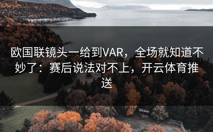 欧国联镜头一给到VAR，全场就知道不妙了：赛后说法对不上，开云体育推送